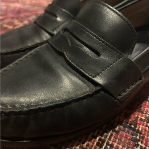 Black penny loafers size 7